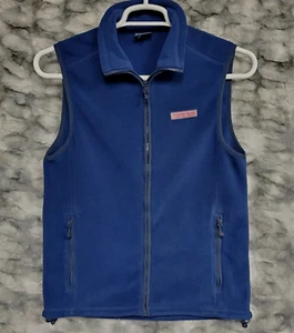 Chaleco de lana con cremallera completa VINEYARD VINES para hombre talla XS azul marino logotipo de ballena - Imagen 1 de 17