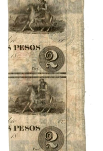 $2 "DOUBLE TEXAS REVERSE"!! (LOUISIANA) 1800'S $2 "DOUBLE TEXAS REVERSE" CRISPY! - Picture 1 of 3