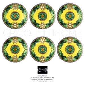 Versace Rosenthal - Jungle Animalier - 6 Piatti piani pane cm 17 - Rivenditore - Picture 1 of 5