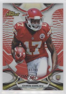 2015 Topps Finest Red Refractor /99 Chris Conley #122 Rookie RC