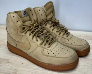 Nike Air Force 1 High Flax Men's 11 Us 882096-200 GUM LIGHT BROWN Read - Picture 1 of 11