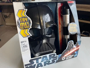 Star Wars 2012 Darth Vader Electronic Helmet with Special-Value Lightsaber - New - Picture 1 of 5