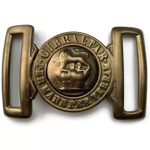 VICTORIAN Royal Marines Corps Interlocking Marine Brass Belt Buckle 1868-1901 - Picture 1 of 1