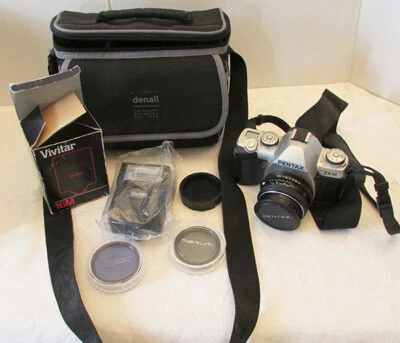 Pentax ZX-M 35mm Film Camera with SMC Pentax-A 1:2 50mm Lens and More! - Image 1 of 4