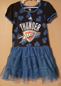 Adias Oklahoma City Thunder Toddler Girl 5-6 Tutu Dress - Picture 1 of 3