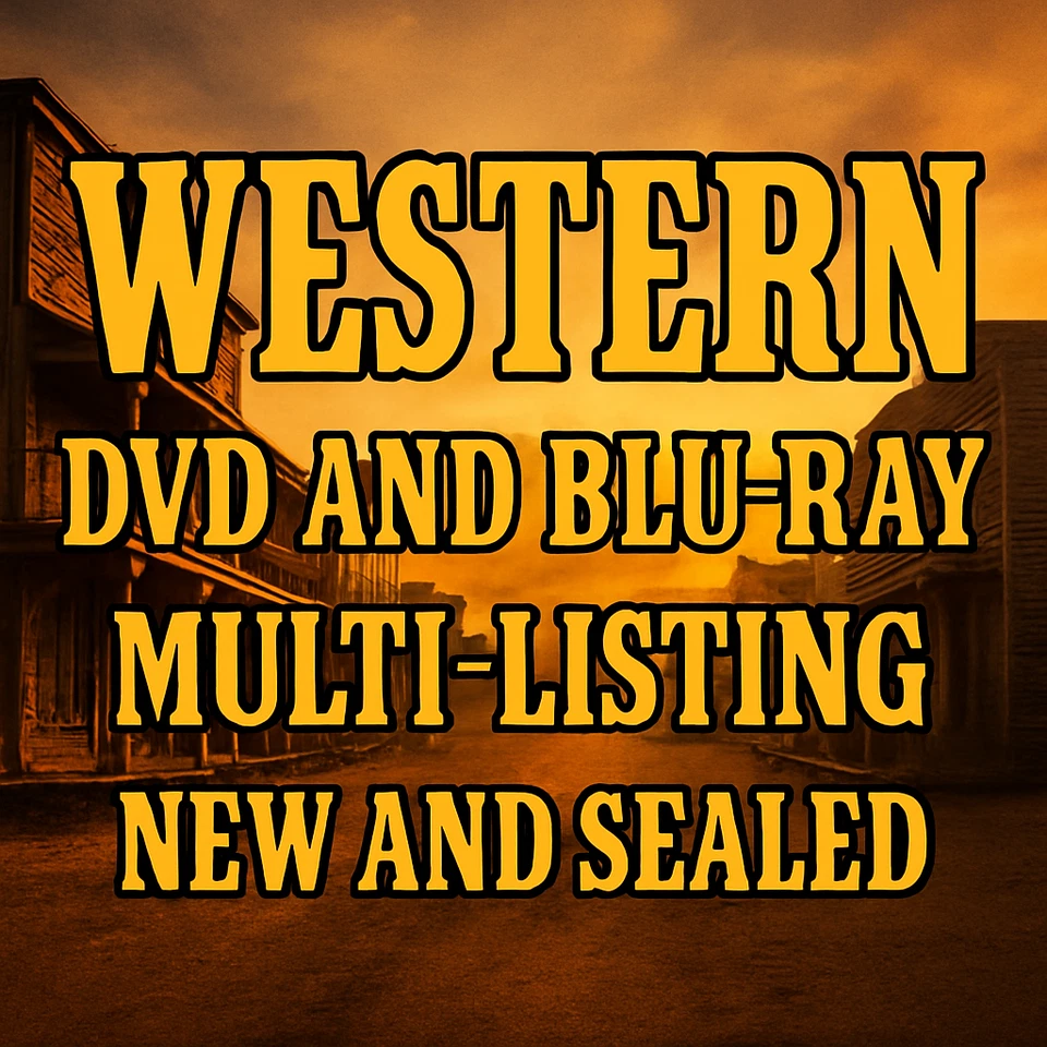 New and Sealed Region 2 UK Western DVD's and Blu-Ray's MULTI-LISTING - Image 1 of 1