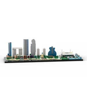 Compatible 1/2000 Scale Miami Skyline 1337 Pieces Building Toys Set - Picture 1 of 12