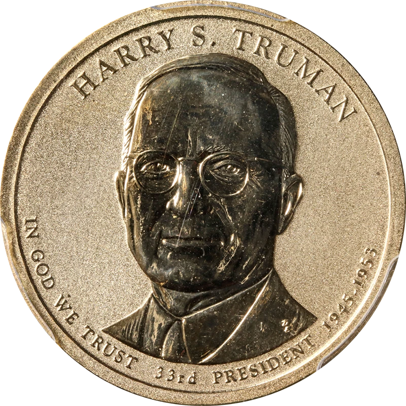 2015 HS Truman Coin & Chronicles Set PCGS RevPR69 & MS69 Silver Medal 1st Str... - Image 1 of 4