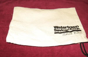 Bolsa de zapatos de tela para banco de ahorros publicidad Watertown A - Imagen 1 de 4