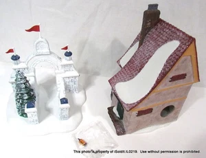 LOT 5 DEPT 56 HERITAGE VILLAGE & NORTH POLE SERIES Christmas Bread Bakers + - Bild 1 von 7