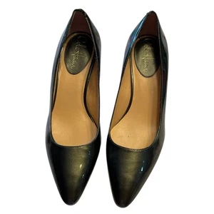 Cole Haan Air Miranda Iridescent Green Leather Kitten Pumps Heels Size 7.5 B - Picture 1 of 13