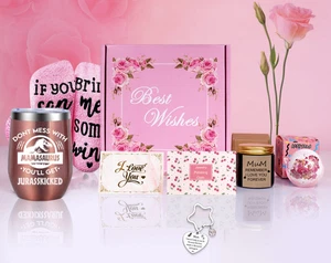Mama Verwöhnen Geschenkkorb Set, Geburtstag, Schwiegermama, Kerze, Becher, Socke - Bild 1 von 4