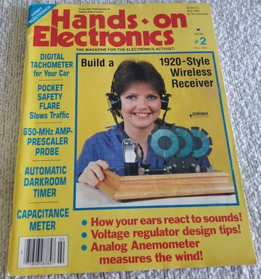 Hands On Electronics Magazine - Fall 1984 -Build A 1920 Style Wireless Receiver - Image 1 of 4