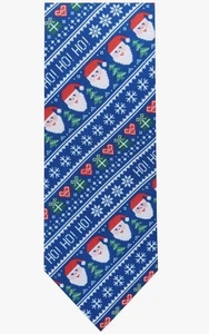 Jacob Alexander Herren Krawatte Weihnachten Urlaub Santa Schneemuster - Bild 1 von 3