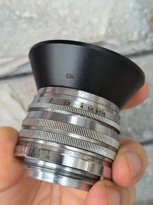 Классический ввинчивающийся металлический бленда объектива E39 для Leitz Summicron-M 50 мм F/2, 35 мм F2 LTM - Изображение 1 из 3