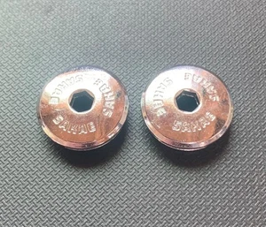 De colección NOS Bicicleta de Carretera Antigua Escuela BMX Bicicleta Sakae Metal Cromo Manivela Tapones Antipolvo - Imagen 1 de 2