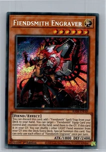 YuGiOh! Fiendsmith Engraver Secret Rare RA04-EN049 Quarter Century Stampede - Picture 1 of 2