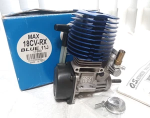 O.S. MAX 18CV-RX Blue 11J Engine OS #11880 MINT - Picture 1 of 17