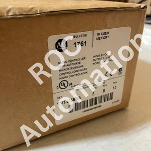 New Sealed Allen Bradley 1761-L16BWA /E MicroLogix 1000 10-In/6-Out Controller - Picture 1 of 5