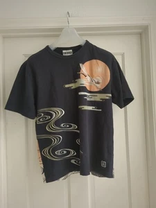 Infinity Childrens Large Black Graphic T Shirt with Embroidered Crane - Picture 1 of 19