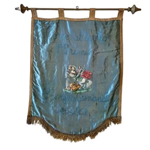 *HH* Antique Banner San Giorgio A Cremano Naples 1st Premio Corse Al Trotto - Picture 1 of 24