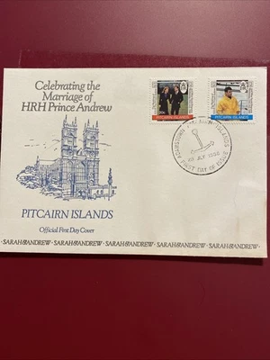 Pitcairn Island First Day Cover  Celebrating Prince Andrew’s Wedding. - Image 1 of 4