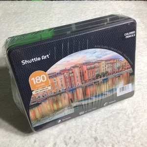 Shuttle Art 180 Buntstifte Farbkarte und Anspitzer in Dose versiegelt - Bild 1 von 7