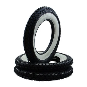 Juego de 3 neumáticos de pared blanca Kenda K333 3.50-10 51J TT para Vespa PX Ape - Imagen 1 de 4