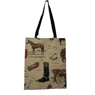 马术挂毯托特包无品牌双手柄马可打包轻便 — 第 1/4 张图片