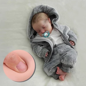 Lifelike Reborn Baby Dolls Silicone Full Body Boys - 17-Inch Real Baby Feeling R - Picture 1 of 14