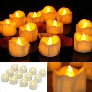 12-36x Tealights Temporizador Eléctrico Tealights LED Velas Tealight Blanco Exterior  - Imagen 1 de 13