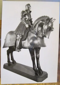 RPPC Postcard ARMOR Armour KING HENRY VIII & HORSE Tudor Windsor Castle England - Picture 1 of 2