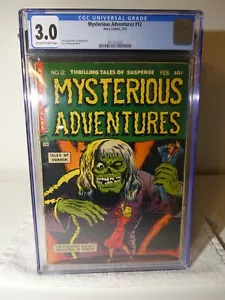 Mysterious Adventures #12 1953 Story Comics Pre Code Horror CGC 3.0 RARE - Picture 1 of 2