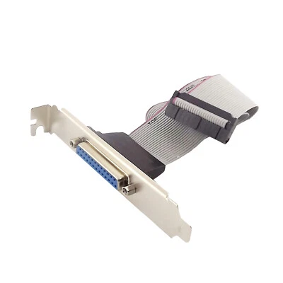 1x Parallel Port Cable DB25 Female to 26 Pin IDC Motherboard header 1FT 30cm - Image 1 of 4