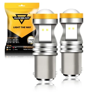 AUXBEAM 1157 CSP LED Turn Signal Indicator Parking Light Bulbs CANBUS ERROR FREE - Bild 1 von 12