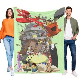 Super Soft Flannel Throw Blanket Miyazaki Hayao My Neighbor Totoro for Gifts - Picture 1 of 7