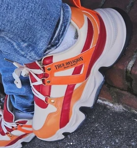 True Religion Herren Chunky Retro Turnschuhe, Sportliche Freizeitschuhe, Größen US 8,5-9 - Bild 1 von 8