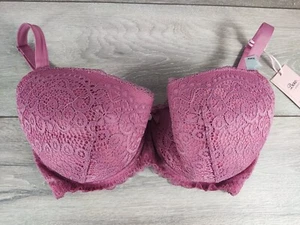 NEW Boux Avenue Rose Pink Emmeline Balconette Bra Lingerie Underwired All Sizes - Picture 1 of 4