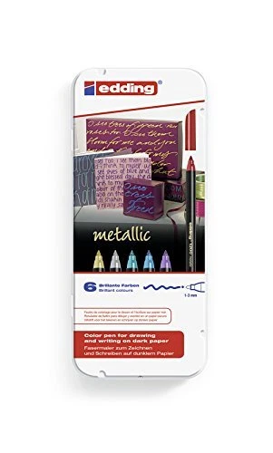edding 1200 Metallic Colorpen Fasermaler 6er-set