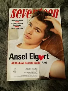 New Vintage SEVENTEEN April 2015 Ansel Elgort FREE SHIPPING - Foto 1 di 1