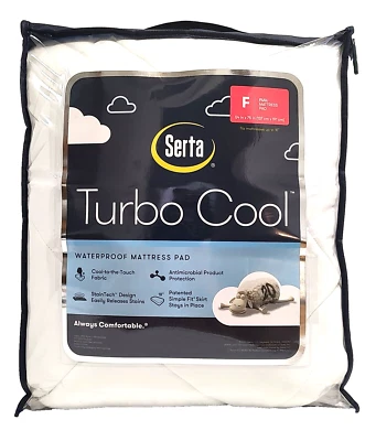 Serta Turbo Cool Full Size Mattress Pad 54" By 75" Inches Brand New NWT - Image 1 of 3