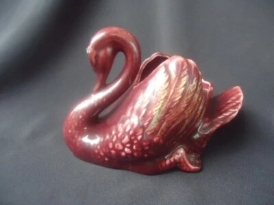 vintage Casey Ware swan vase  figurine 80/1 Australian pottery - image 1 of 3