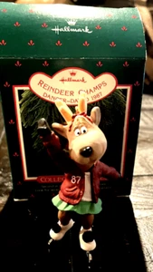 Hallmark Reindeer Champs Dancer Ice Skating Keepsake Ornament 1987 #2 in series - Imagen 1 de 9