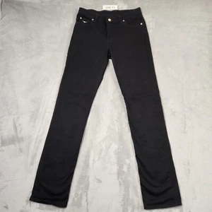 RM WILLIAMS WOMENS JEANS TJ217 SIZE 11R BLACK STRAIGHT STRETCH MID RISE - Picture 1 of 13