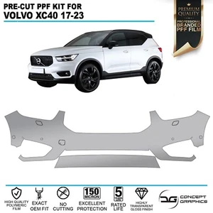 Front Bumper PPF Stone Chip Paint Protection Film PPF Kit For Volvo XC40 17+ - Picture 1 of 4