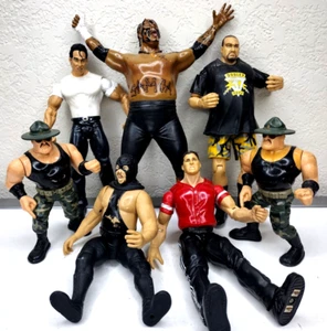 Vintage Wrestler Jakks WWE Action Figures Collector Wrestling 1991-2007 Set of 7 - Picture 1 of 17