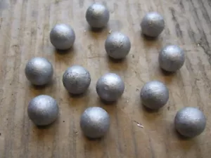 Replica English civil war musket balls (pack of twelve) for living history. - Picture 1 of 3