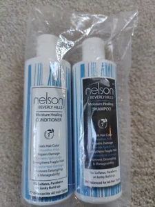 NEW FACTORY SEALED NELSON J BEVERLY HILLS MOISTURE SHAMPOO & CONDITIONER 8 oz ea - Picture 1 of 2