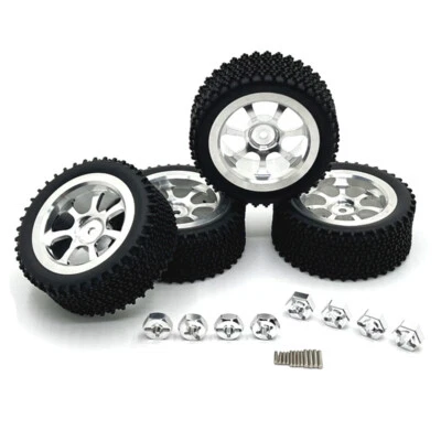 4x Metal Wheel Tires 70.5x28.8mm Upgrade parts For RC 1/14 MJX 14301 14302 14303 - Image 1 of 4