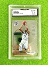 KEVIN DURANT 1st PRIZM CARD GRADED GMA 8.5 SP 2012-13 Panini Prizm NETS WARRIORS